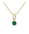 May Birthstone Silver Necklace SPE-5714